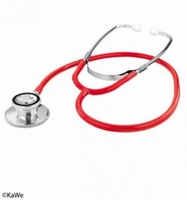 Double stethoscoop, rood