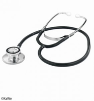 Double stethoscoop, zwart