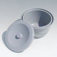 Toiletemmer kunststof, grijs