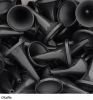 Oortrechters rond 2,5 mm, disposable, kleur zwart (100)